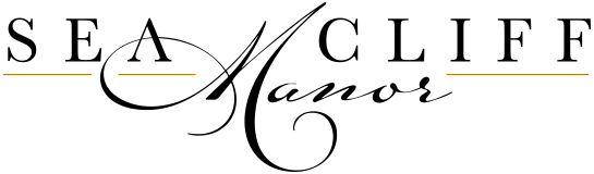 A black and white logo.