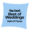 A blue square with black text.